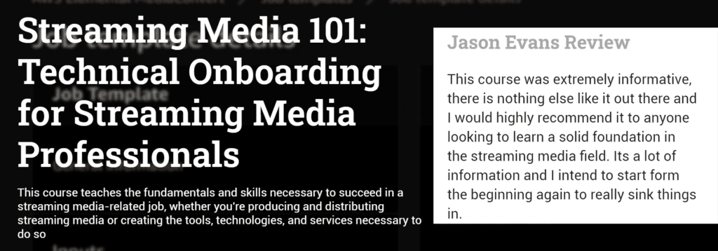 Another Five-Star Review for Streaming 101 Course - Streaming Learning ...