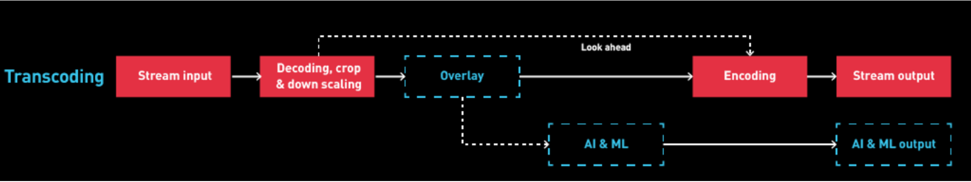 The processing pipeline for the Quadra Video Processing Unit. 