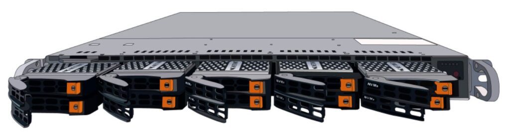 Figure 8. The Quadra Video Server delivers 10x the performance of a single T1U.